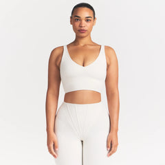 NikeSKIMS MATTE V-NECK BRA TOP | IVORY