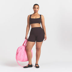 NikeSKIMS STUDIO STRETCH RACERBACK BRA | DARK ROAST