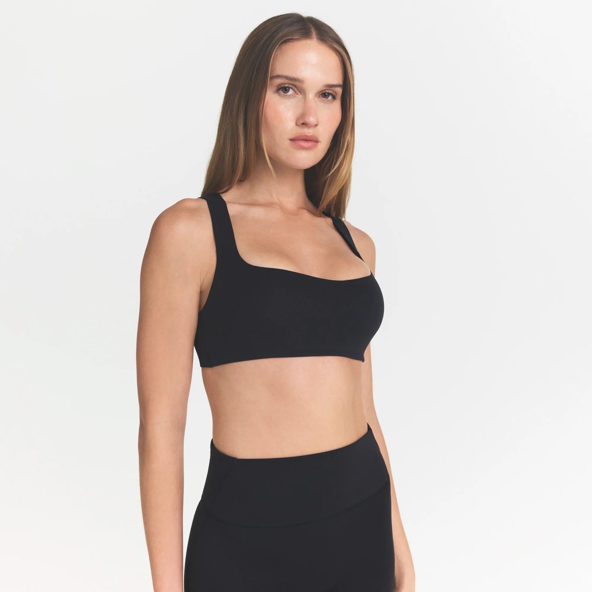 NikeSKIMS STUDIO STRETCH RACERBACK BRA | OBSIDIAN