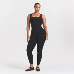NikeSKIMS MATTE CORSET 29" ONE PIECE | OBSIDIAN