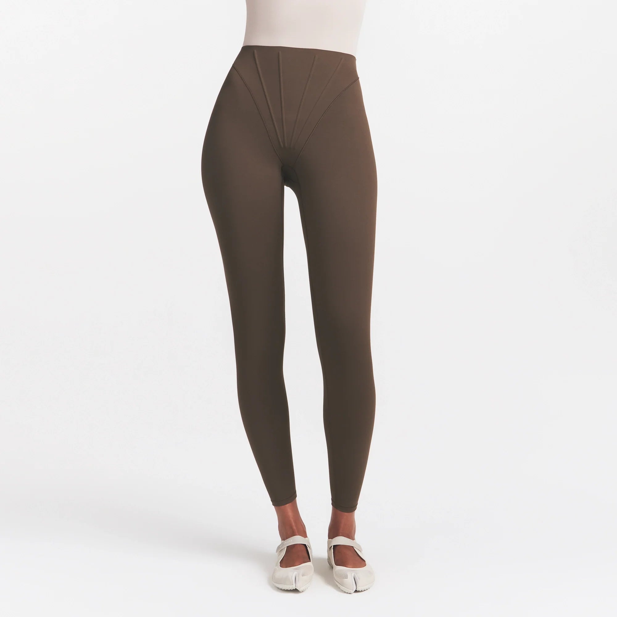 NikeSKIMS MATTE CORSET 26" LEGGING | DARK SEPIA