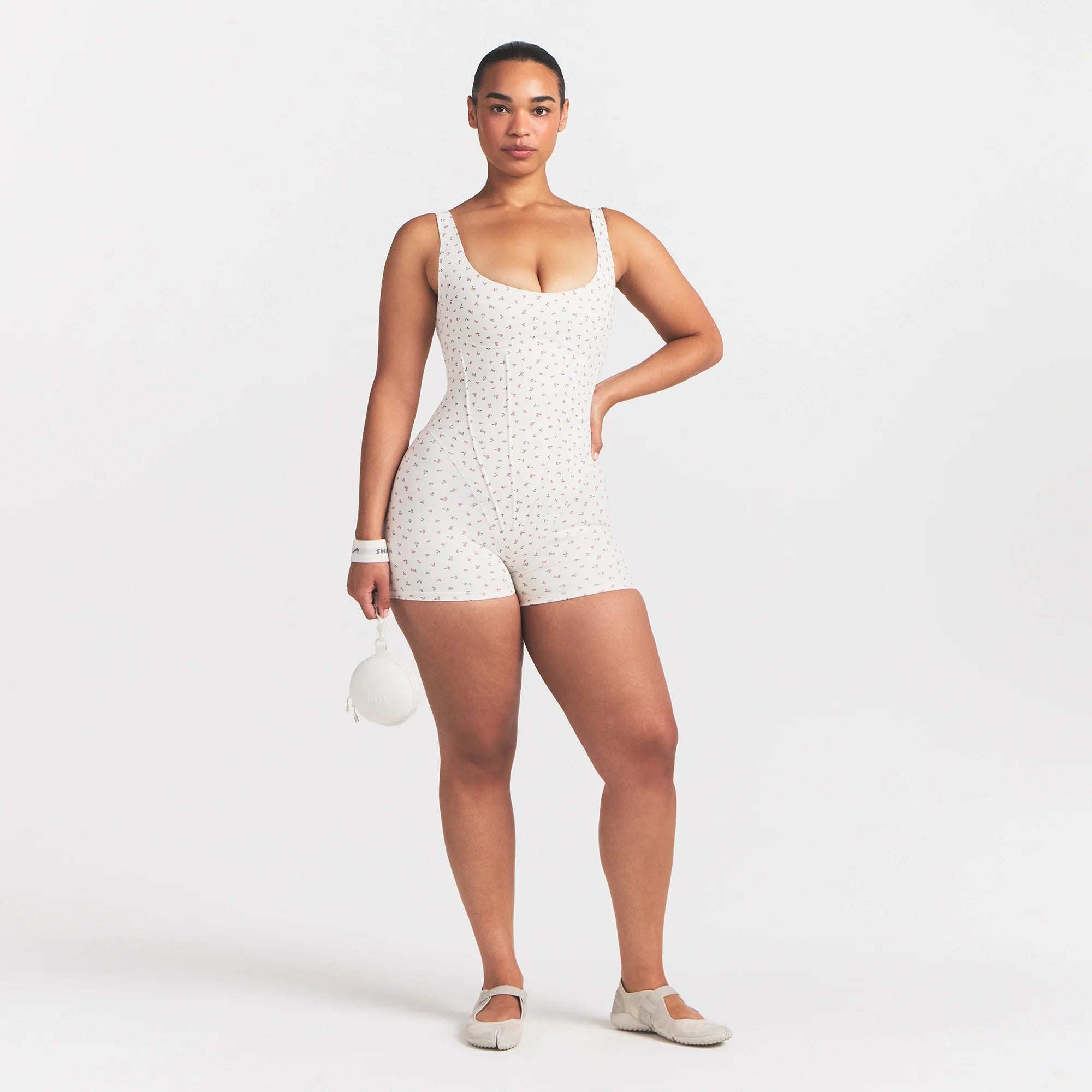 NikeSKIMS MATTE CORSET 2" ONE PIECE | DITSY FLORAL PRINT