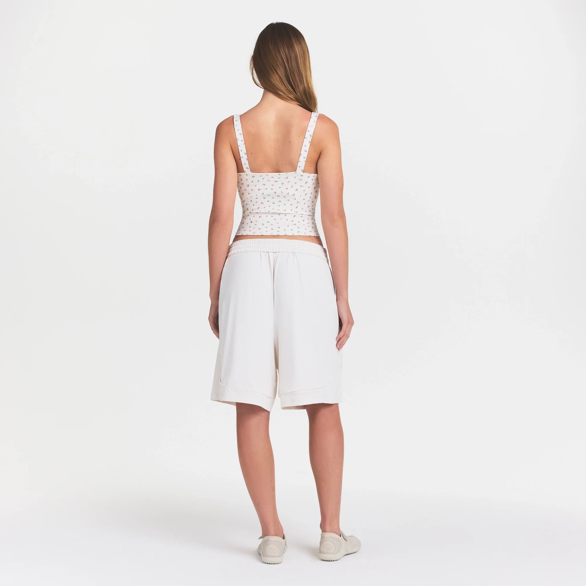 NikeSKIMS MATTE SQUARE NECK TANK | DITSY FLORAL PRINT