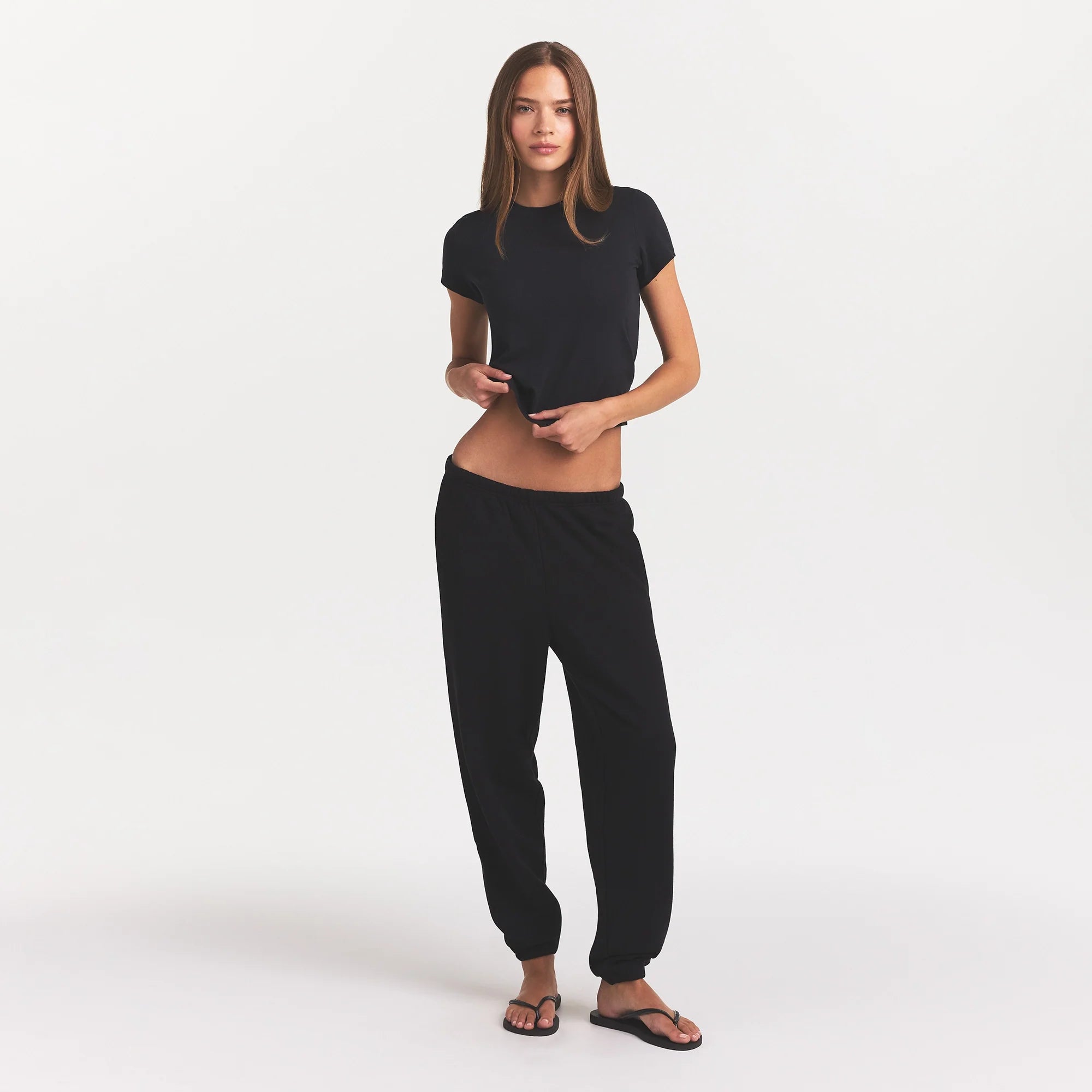 COTTON FLEECE CLASSIC JOGGER | ONYX