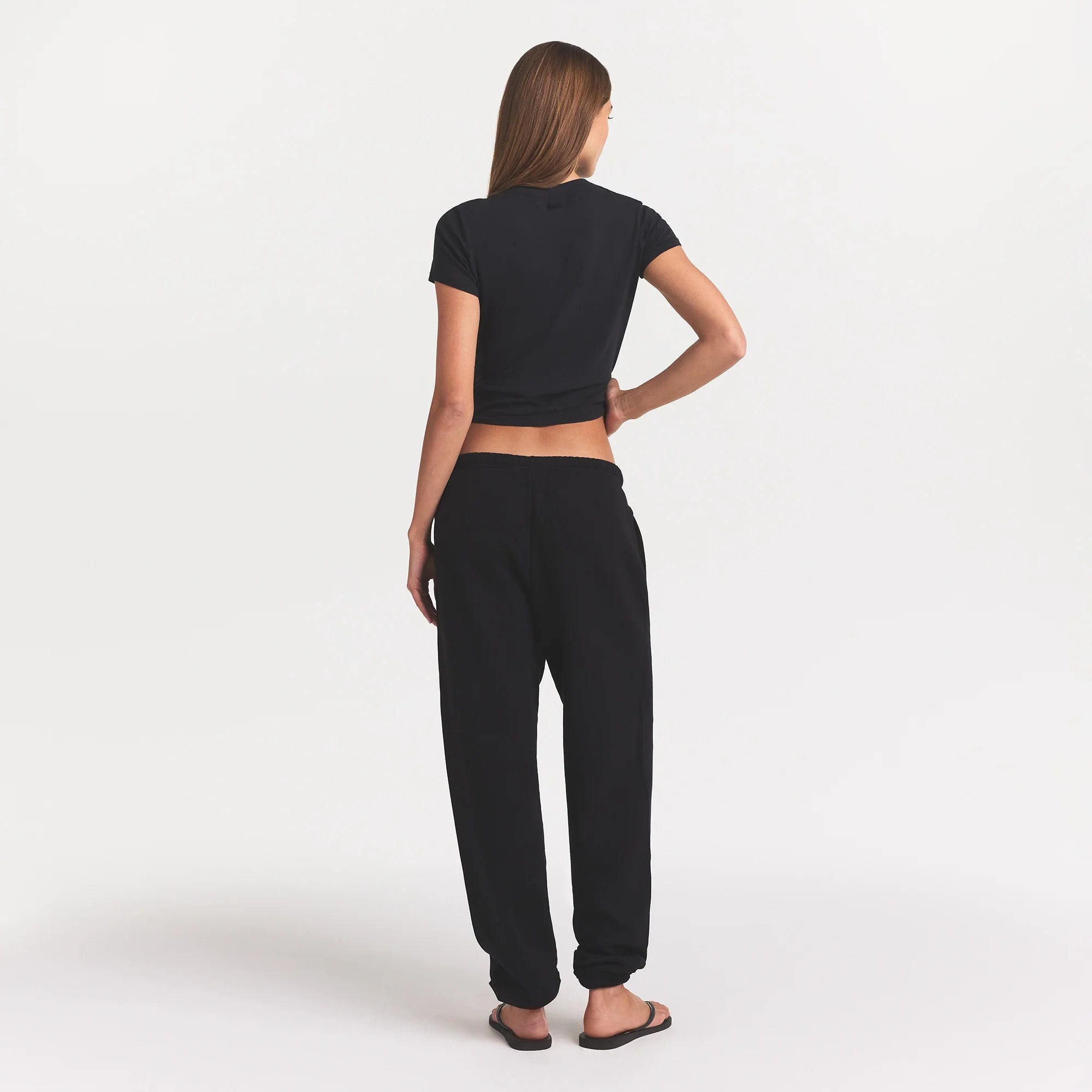 COTTON FLEECE CLASSIC JOGGER | ONYX