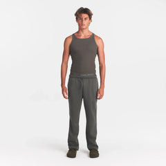 FLEECE LOUNGE MENS CLASSIC STRAIGHT LEG PANT | JUNGLE