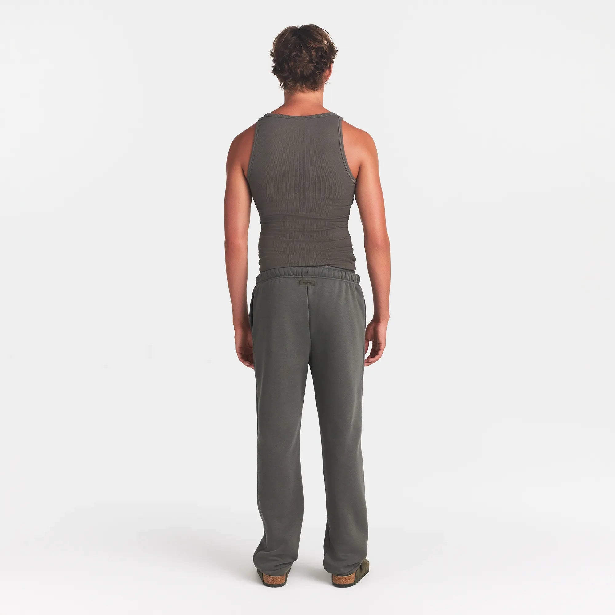 FLEECE LOUNGE MENS CLASSIC STRAIGHT LEG PANT | JUNGLE