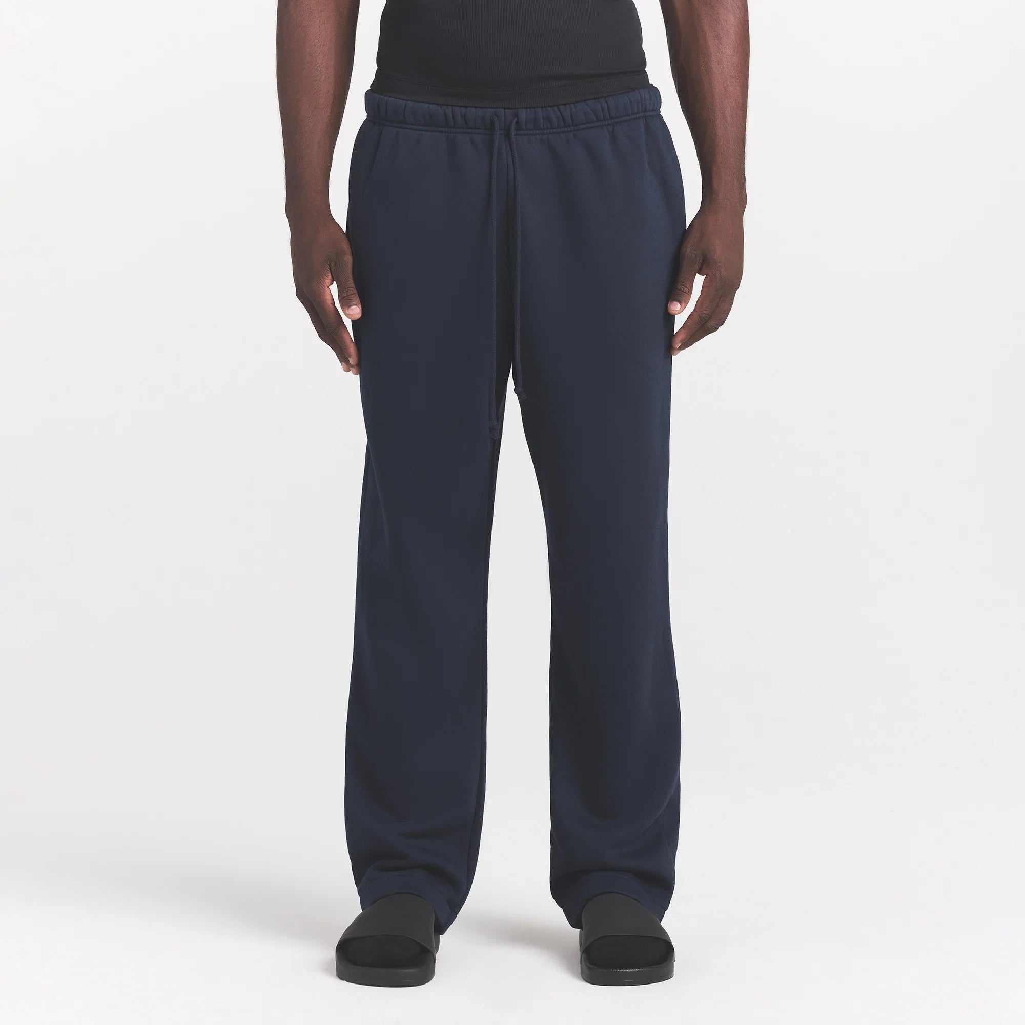 FLEECE LOUNGE MENS CLASSIC STRAIGHT LEG PANT | NAVY