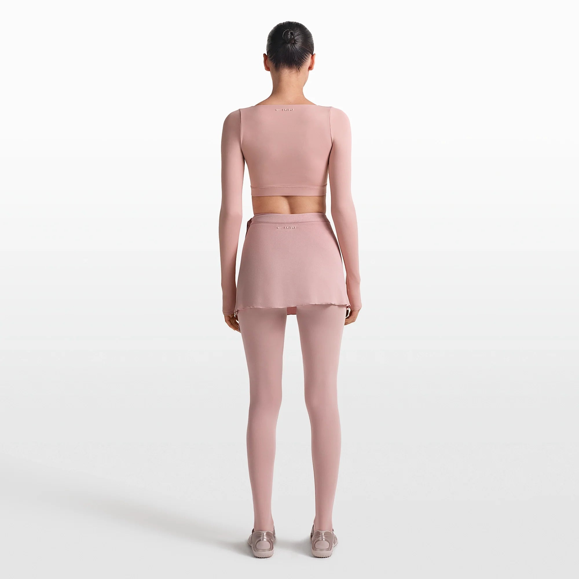 NikeSKIMS MATTE WRAP LONG SLEEVE CROPPED TOP | HIMALAYAN