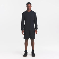 SKIMS COTTON MENS CLASSIC LONG SLEEVE T-SHIRT | ONYX