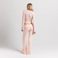 SHEER MODAL CARDIGAN WITH COVERED BUTTONS | PRIMROSE