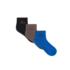 NikeSKIMS ACCESSORIES DRI-FIT��� QUARTER CREW SOCK 3-PACK | COBALT MULTI