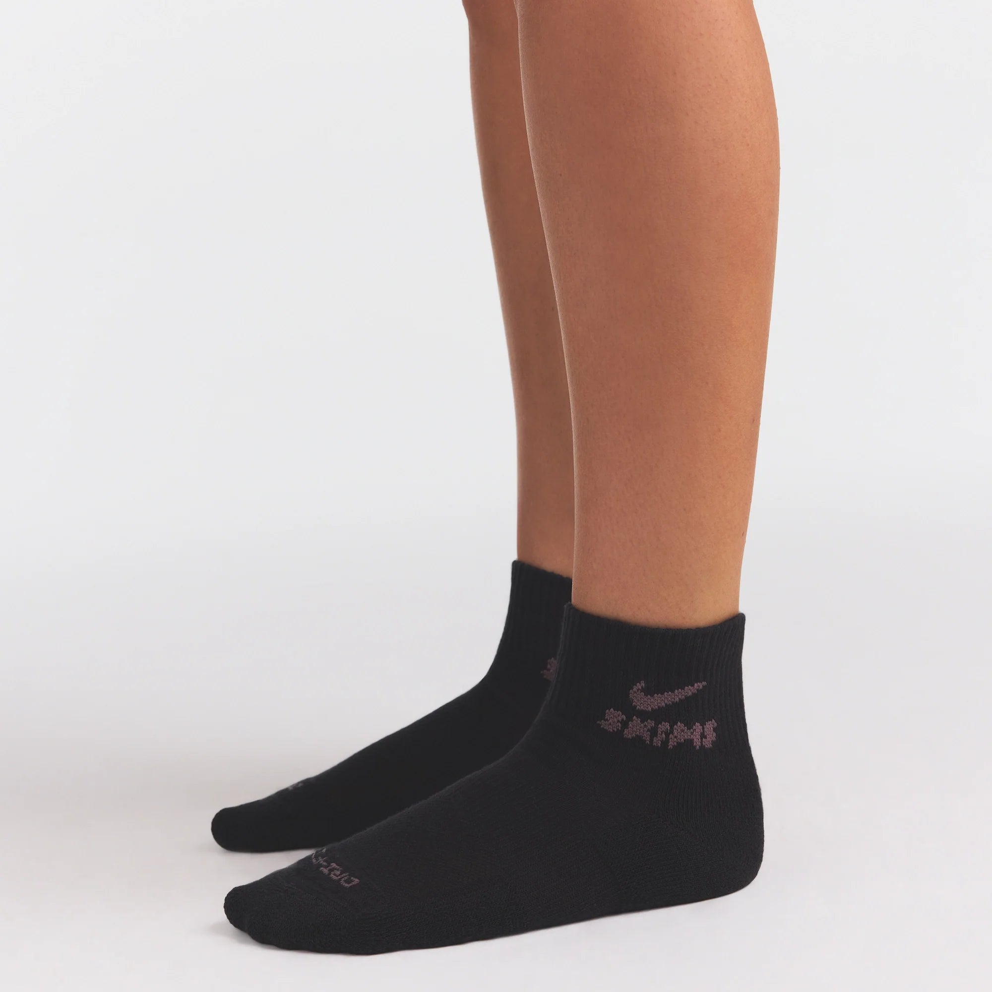 NikeSKIMS ACCESSORIES DRI-FIT��� QUARTER CREW SOCK 3-PACK | COBALT MULTI