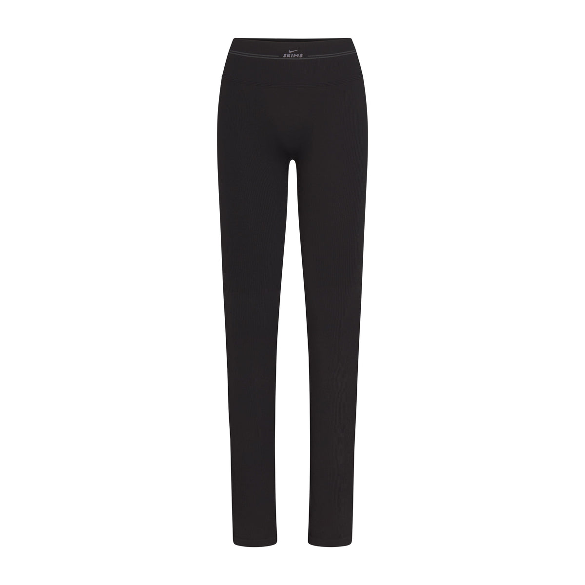 NikeSKIMS RIBBED SEAMLESS 34" STRAIGHT LEGGING | OBSIDIAN