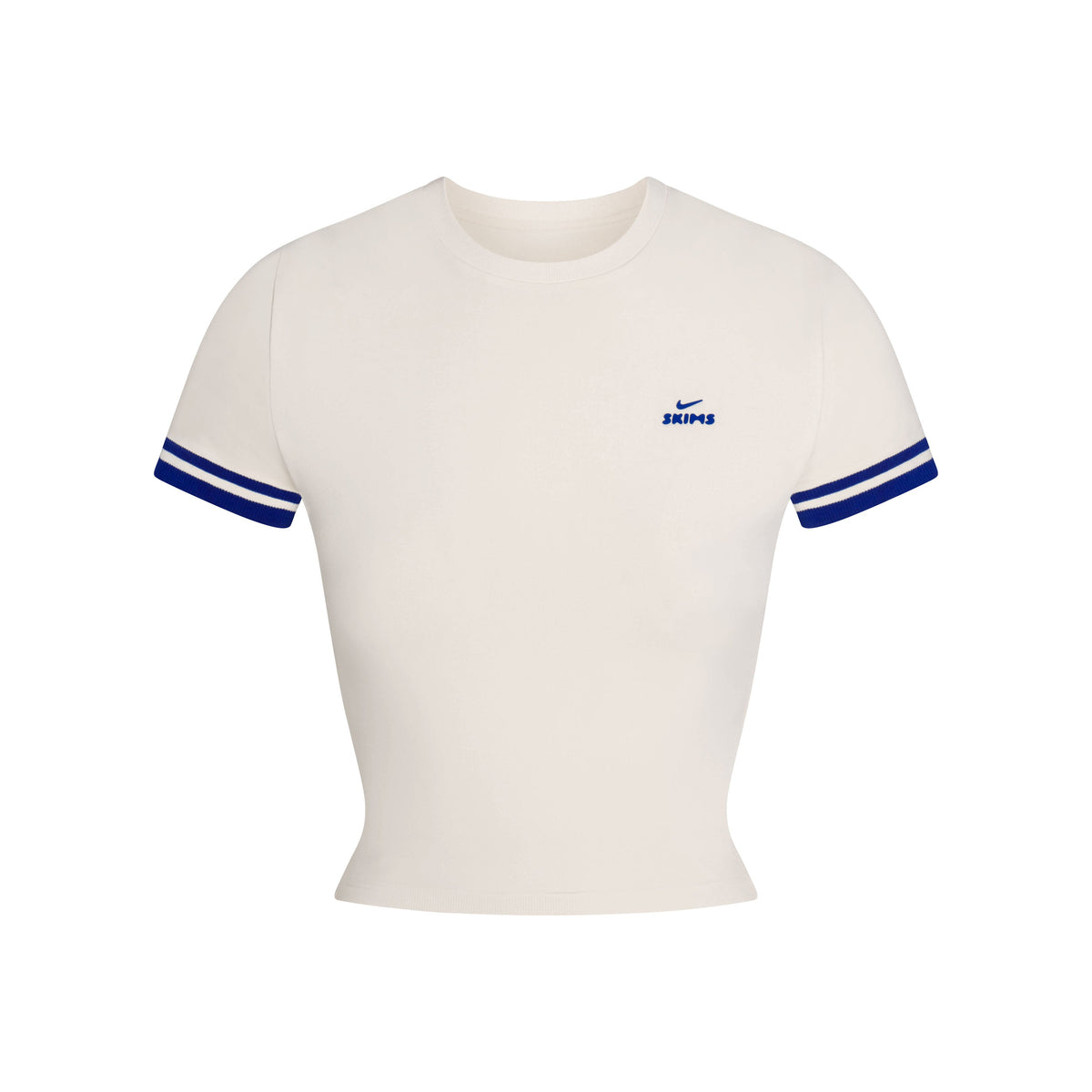 NikeSKIMS STRETCH KNIT CROPPED T-SHIRT | IVORY