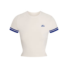 NikeSKIMS STRETCH KNIT CROPPED T-SHIRT | IVORY