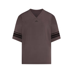 NikeSKIMS STRETCH KNIT OVERSIZED V-NECK TOP | RESIN
