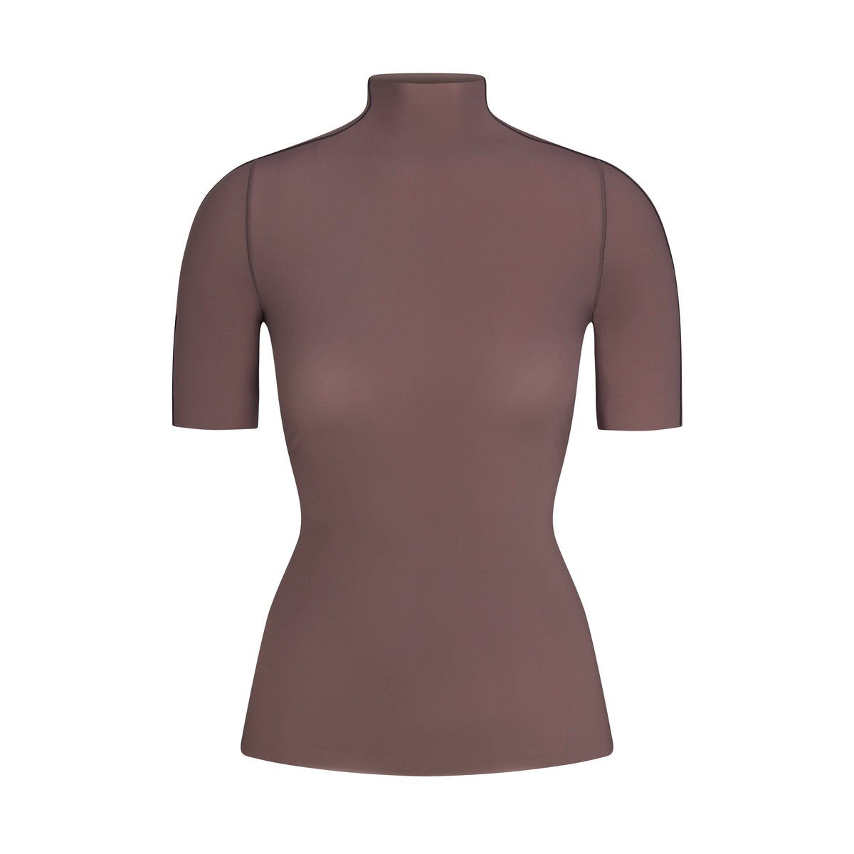 NikeSKIMS WEIGHTLESS LAYERS MOCK NECK SHORT SLEEVE T-SHIRT | RESIN
