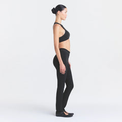 NikeSKIMS RIBBED SEAMLESS 34" STRAIGHT LEGGING | OBSIDIAN