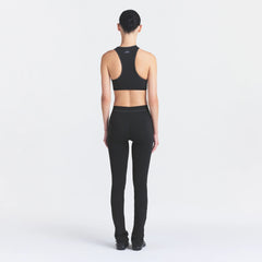 NikeSKIMS RIBBED SEAMLESS 34" STRAIGHT LEGGING | OBSIDIAN