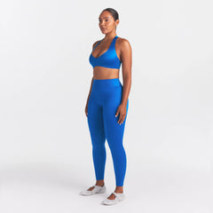 NikeSKIMS SATIN SHINE BONDED WAIST 26" LEGGING | COBALT