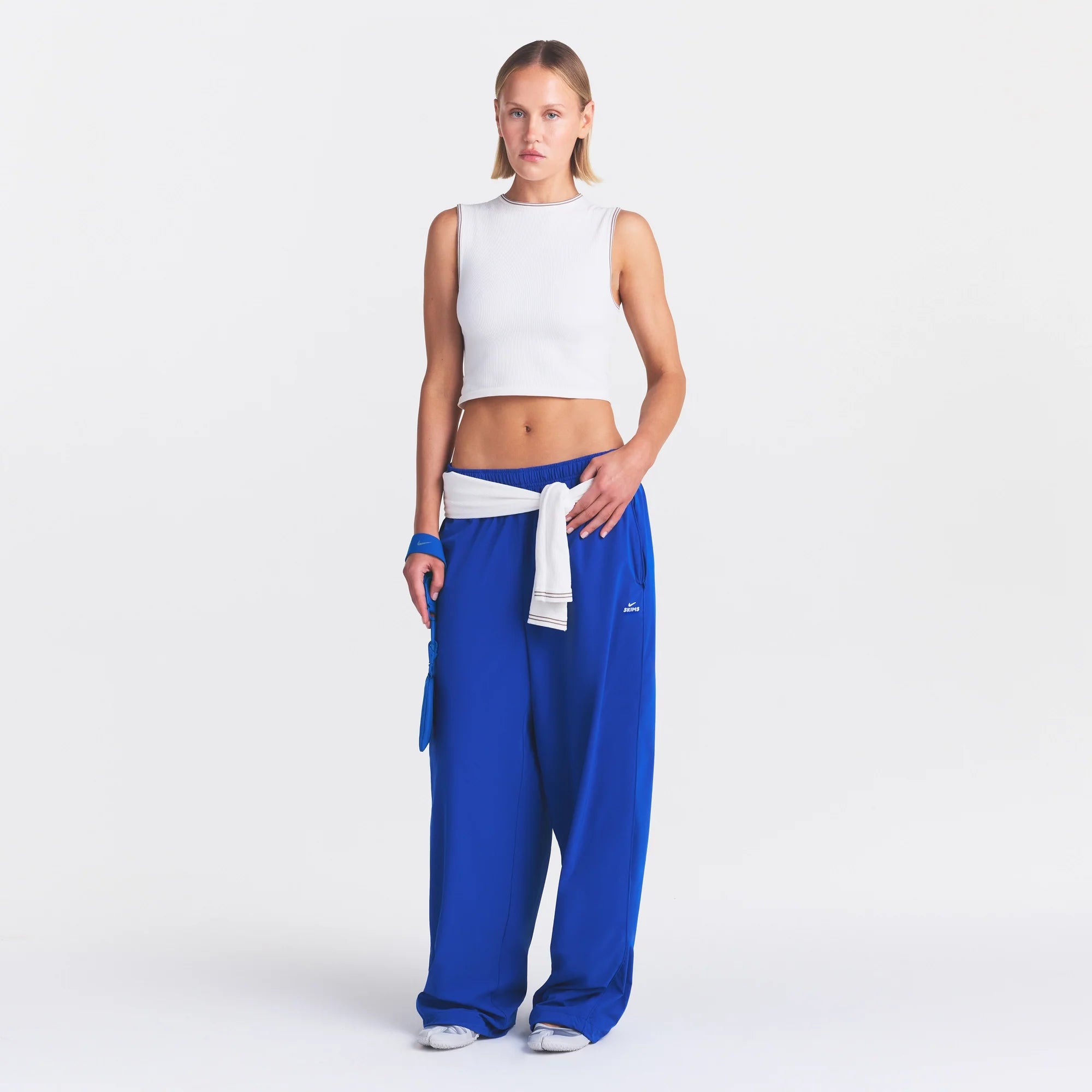 NikeSKIMS STRETCH NYLON OVERSIZED PANT | COBALT