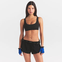 NikeSKIMS RIBBED SEAMLESS MICRO SCOOP BRA | OBSIDIAN