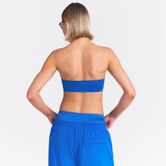 NikeSKIMS SATIN SHINE BANDEAU BRA | COBALT
