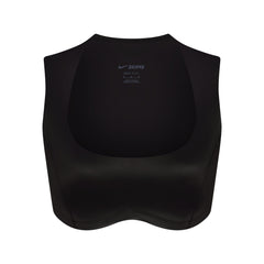NikeSKIMS SATIN SHINE WIDE SCOOP BRA | OBSIDIAN