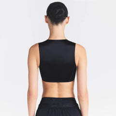 NikeSKIMS SATIN SHINE WIDE SCOOP BRA | OBSIDIAN
