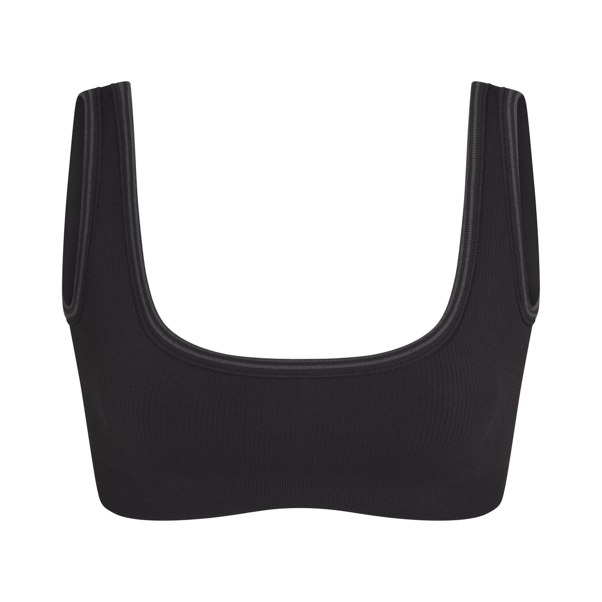 NikeSKIMS RIBBED SEAMLESS MICRO SCOOP BRA | OBSIDIAN