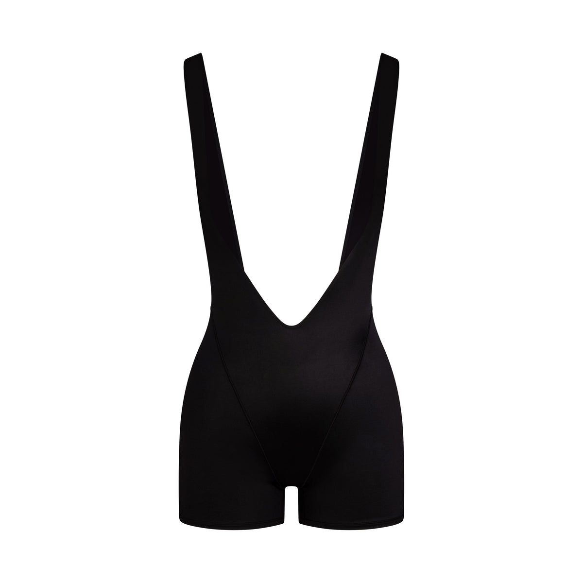 NikeSKIMS SATIN SHINE SUSPENDER 2.5" ONE PIECE | OBSIDIAN