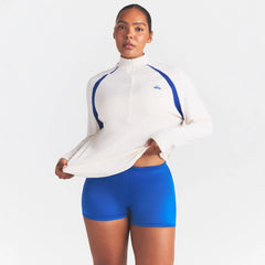 NikeSKIMS STRETCH KNIT LONG SLEEVE HALF ZIP | IVORY