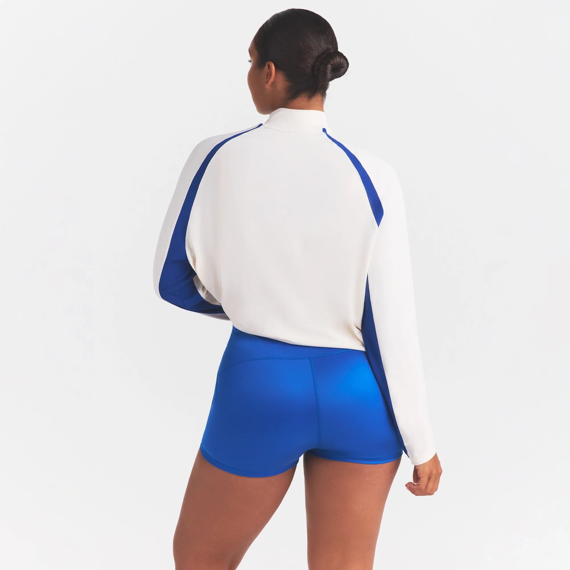 NikeSKIMS STRETCH KNIT LONG SLEEVE HALF ZIP | IVORY