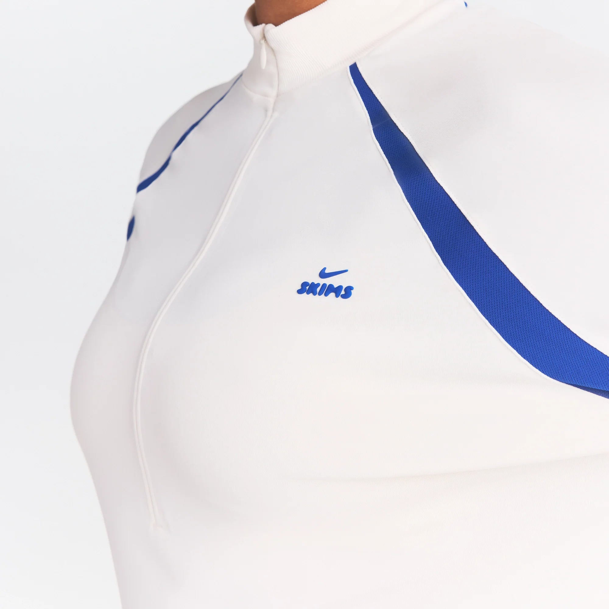 NikeSKIMS STRETCH KNIT LONG SLEEVE HALF ZIP | IVORY