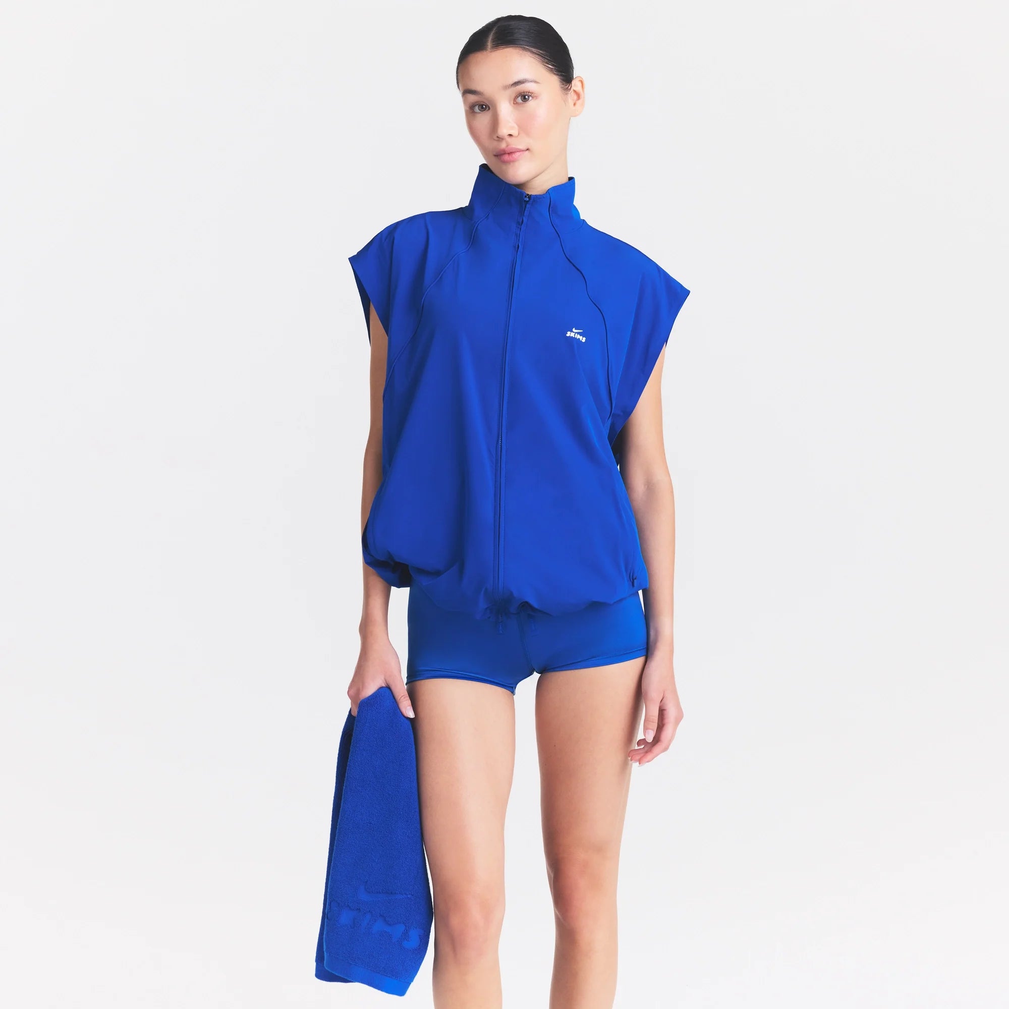NikeSKIMS STRETCH NYLON OVERSIZED VEST | COBALT