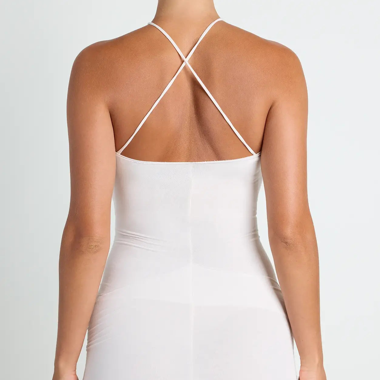 VETTESE X SKIMS SHEER MODAL LONG DRESS | ECRU