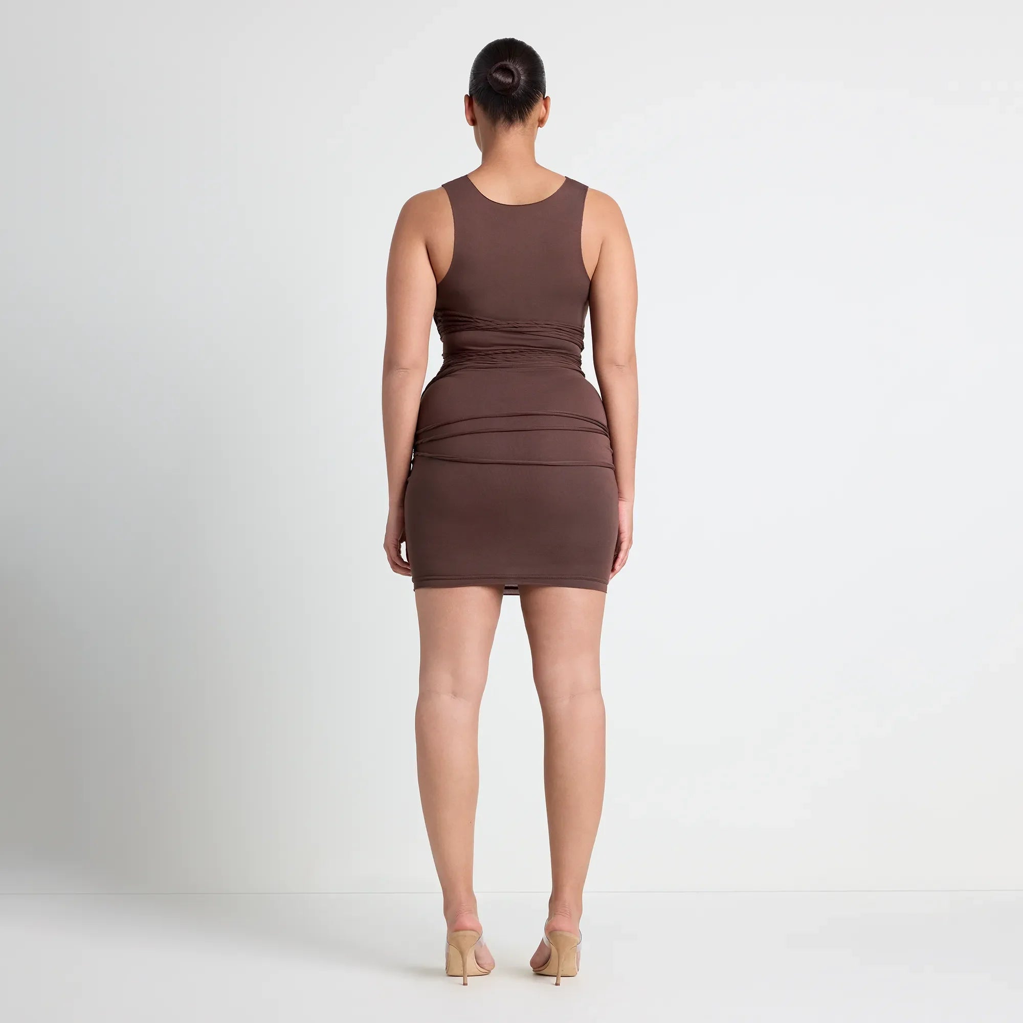 VETTESE X SKIMS SMOOTH LAYERS TANK DRESS | COCOA