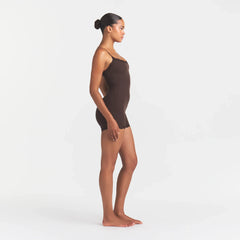 FITS EVERYBODY LACE ONESIE | ESPRESSO