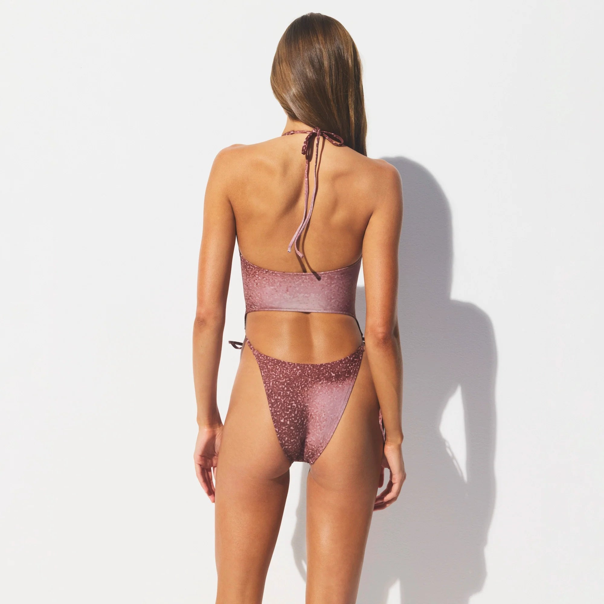 SIGNATURE SWIM PLUNGE MONOKINI | HENNA FK OMBRE PRINT
