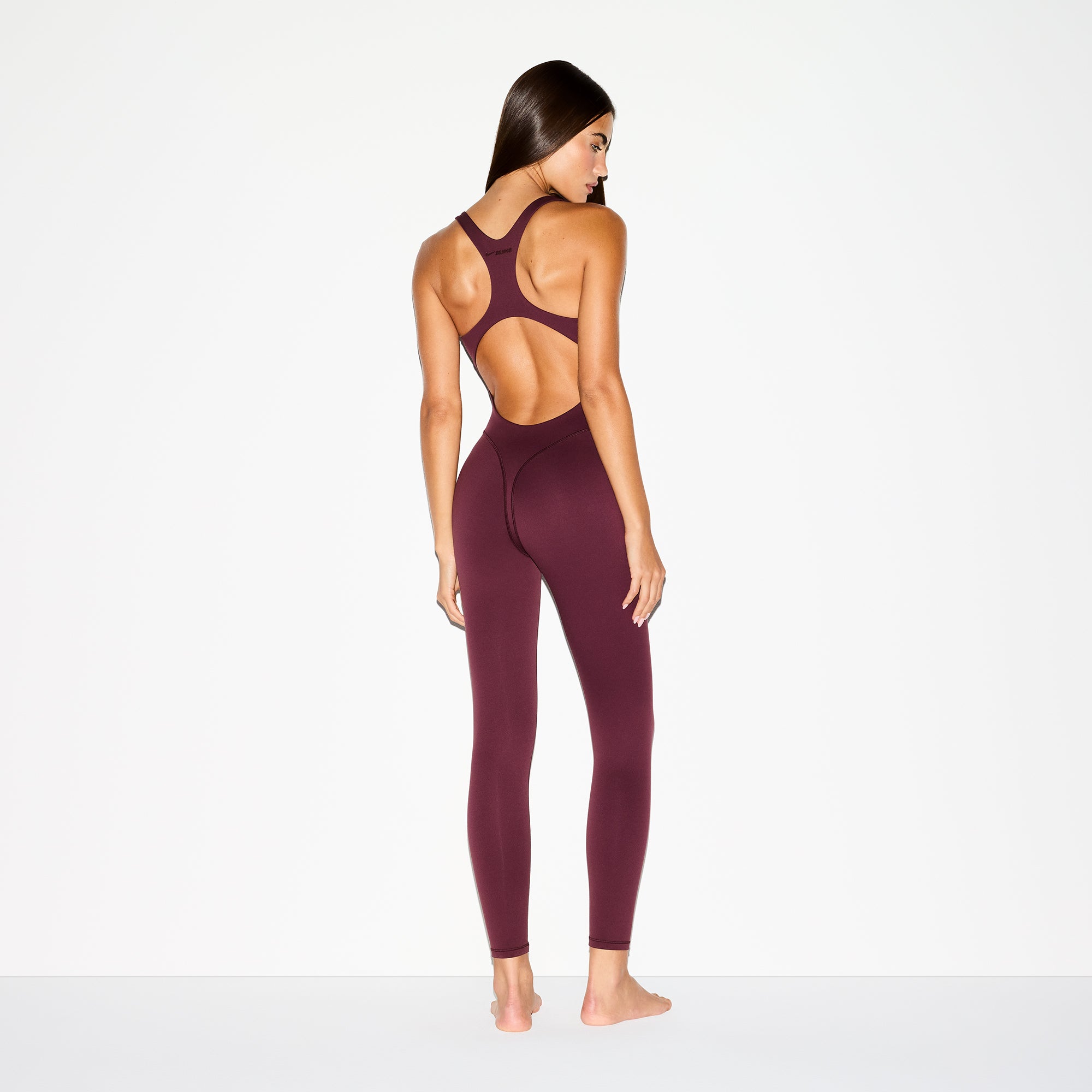 NikeSKIMS MATTE RACER LONG ONE PIECE | CURRANT