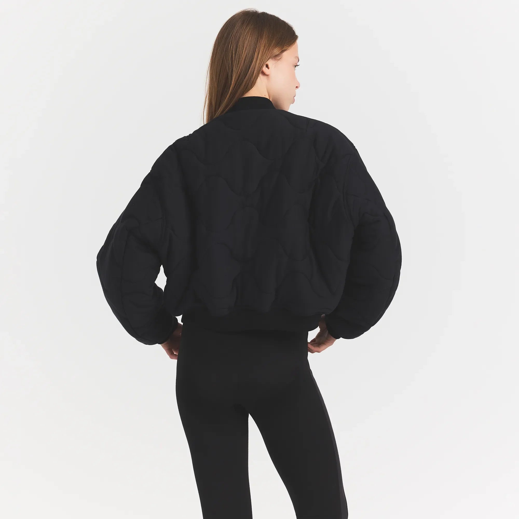 NEOPRENE OUTERWEAR REVERSIBLE BOMBER JACKET | OBSIDIAN