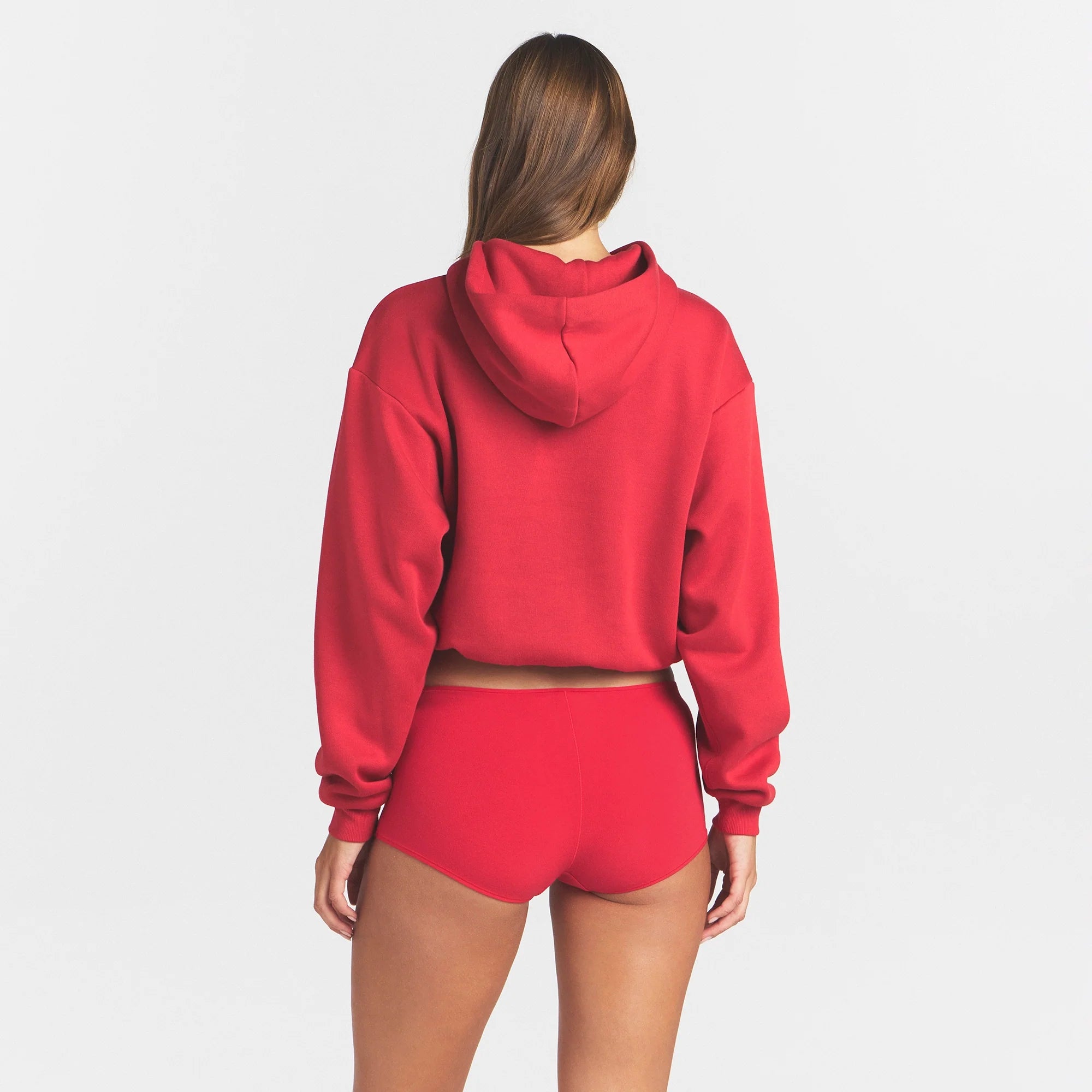 COTTON FLEECE CLASSIC HOODIE | WASHED RED