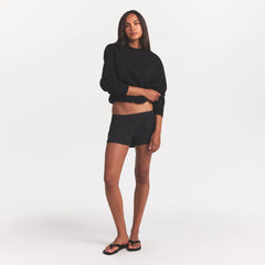 COTTON FLEECE CLASSIC CREWNECK | ONYX