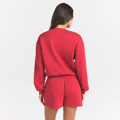 COTTON FLEECE CLASSIC CREWNECK | WASHED RED
