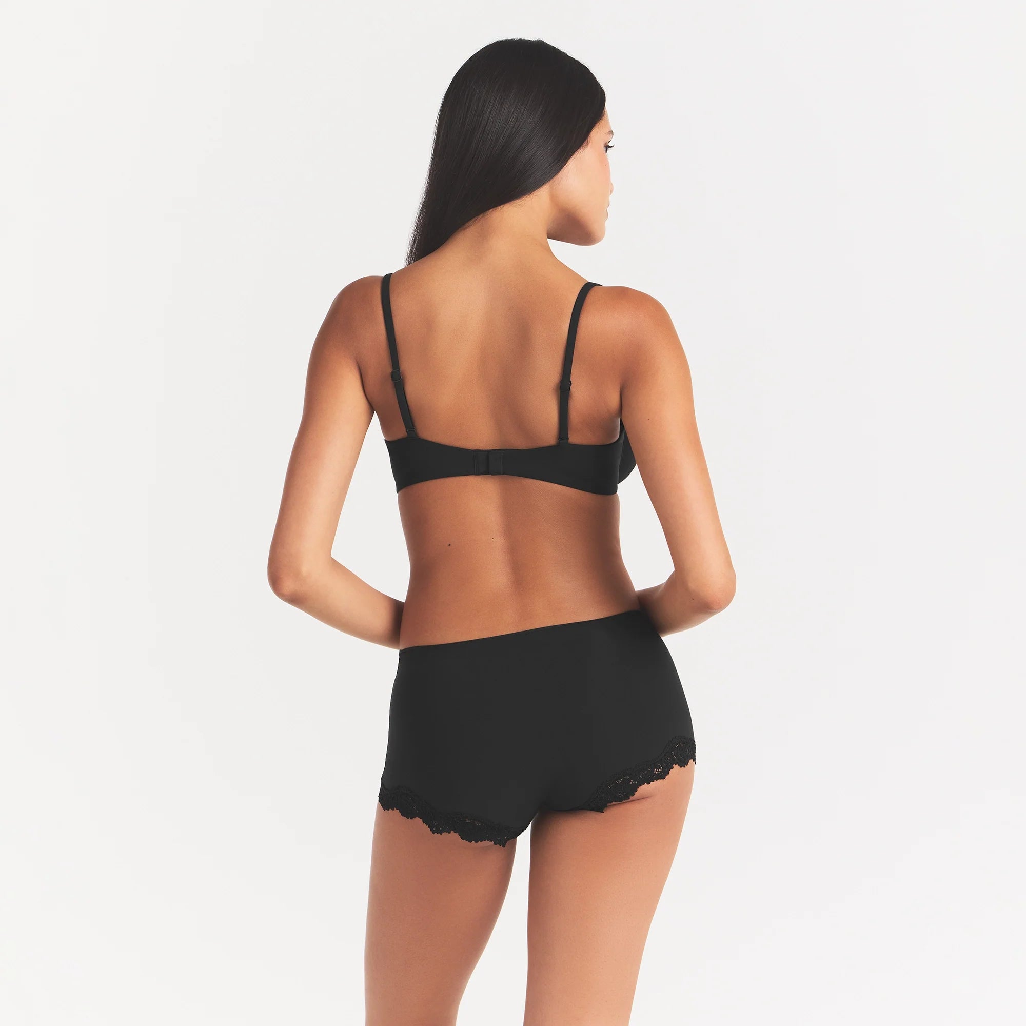 FITS EVERYBODY LACE BOY SHORT | ONYX