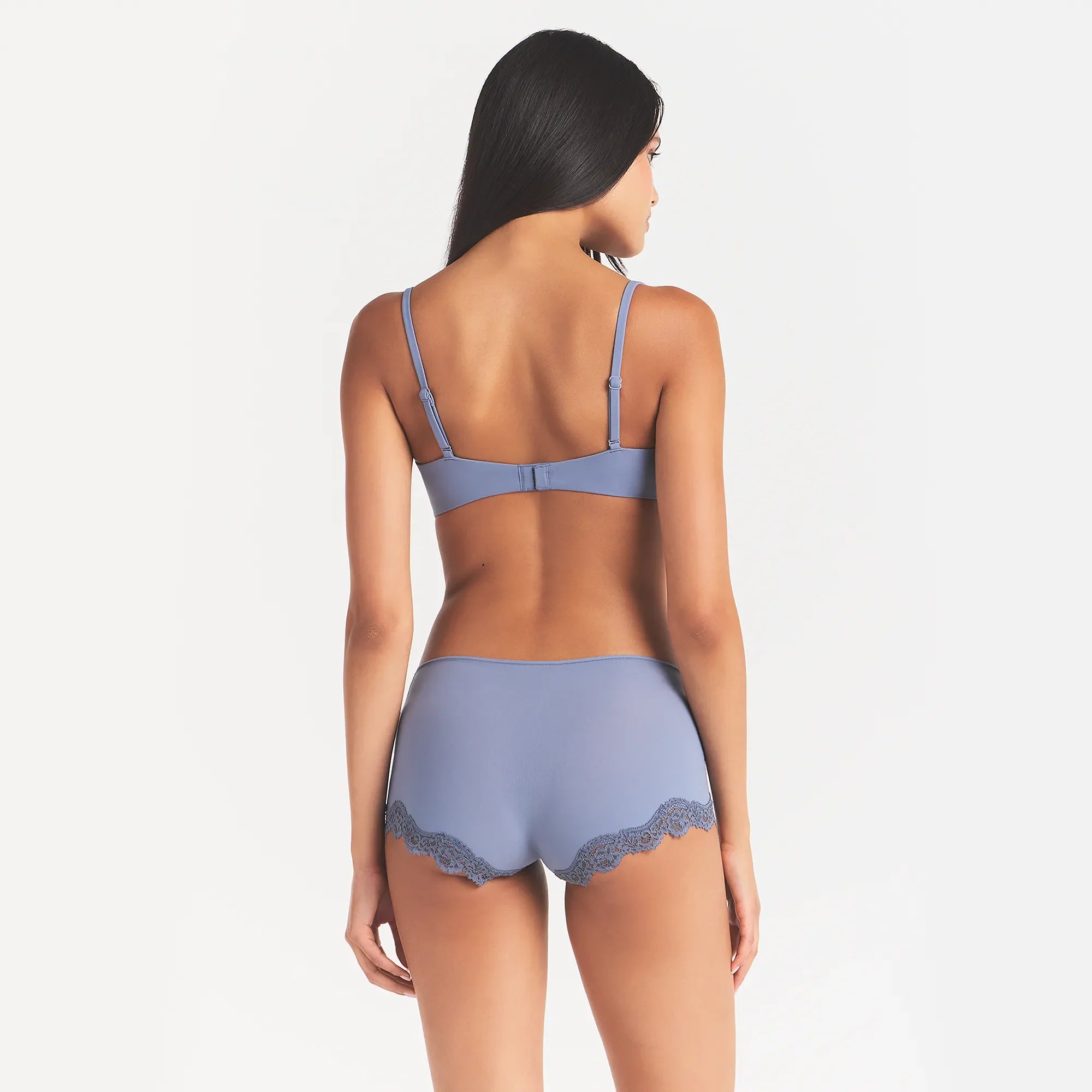 FITS EVERYBODY LACE BOY SHORT | SLATE TONAL