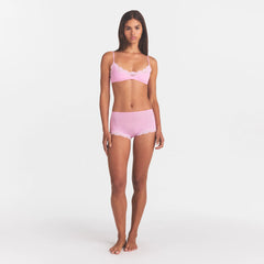 FITS EVERYBODY LACE BOY SHORT | BUBBLE GUM TONAL