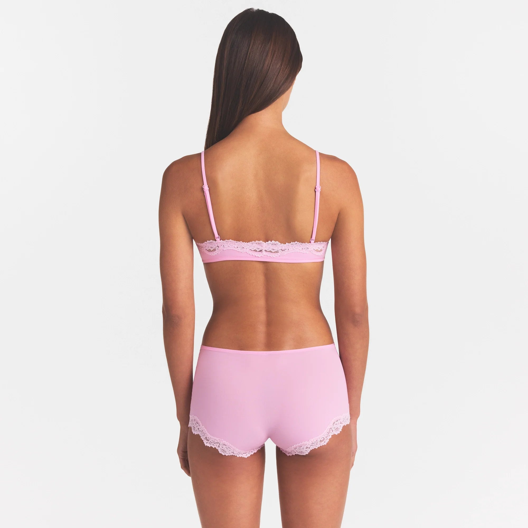 FITS EVERYBODY LACE BOY SHORT | BUBBLE GUM TONAL