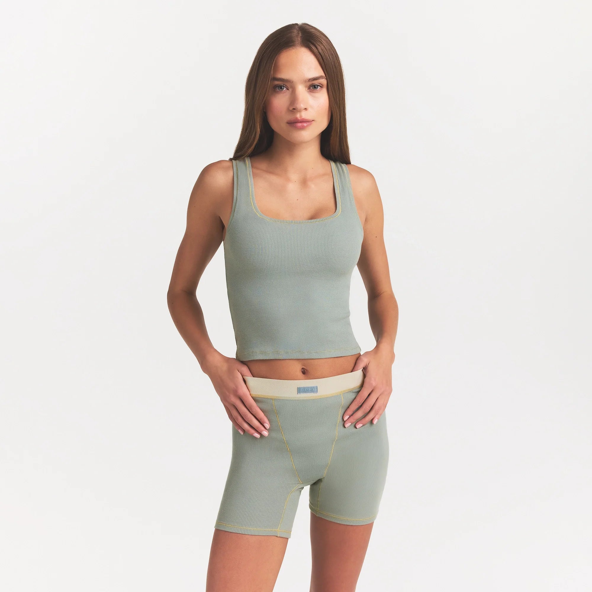 COTTON RIB BOXER | MINERAL